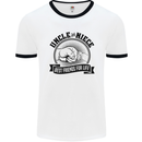 Uncle & Niece Best Friends Uncle's Day Mens White Ringer T-Shirt White/Black