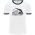 Hang Gliding Evolution Funny Hang Glider Mens White Ringer T-Shirt White/Black