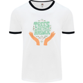 Trees Are the Answer Climate Change Mens Ringer T-Shirt White/Black