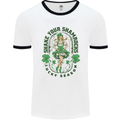 St Patricks Day Shake Your Shamrocks Mens Ringer T-Shirt White/Black