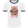 Funny Blacksmith Quote Mens Ringer T-Shirt White/Black