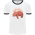 Red Panda My Spirit Animal Mens White Ringer T-Shirt White/Black