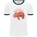 Red Panda My Spirit Animal Mens White Ringer T-Shirt White/Black
