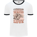 Stepdad Fathers Day Step Dad Mens Ringer T-Shirt White/Black