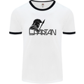 Spartan Gym Training Top Bodybuilding Mens White Ringer T-Shirt White/Black