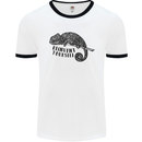 Chameleon Reinvent Yourself Mens White Ringer T-Shirt White/Black