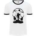 Buckstreet Boys Funny Hunting Hunter Mens White Ringer T-Shirt White/Black