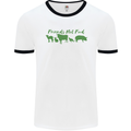 Animals Are Friends Not Food Vegan Mens White Ringer T-Shirt White/Black