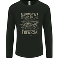 Blackhawk Uh60 Military Helicopter Army Mens Long Sleeve T-Shirt Black
