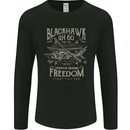 Blackhawk Uh60 Military Helicopter Army Mens Long Sleeve T-Shirt Black
