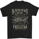Blackhawk Uh60 Military Helicopter Army Mens T-Shirt Cotton Gildan Black