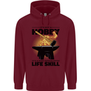 Blacksmith Life Post Apocalyptic Skill Childrens Kids Hoodie Maroon