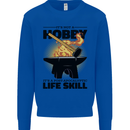 Blacksmith Life Post Apocalyptic Skill Kids Sweatshirt Jumper Royal Blue