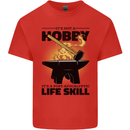 Blacksmith Life Post Apocalyptic Skill Kids T-Shirt Childrens Red