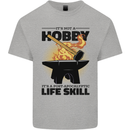 Blacksmith Life Post Apocalyptic Skill Kids T-Shirt Childrens Sports Grey