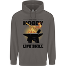 Blacksmith Life Post Apocalyptic Skill Mens 80% Cotton Hoodie Charcoal