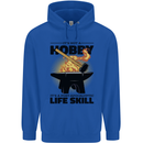Blacksmith Life Post Apocalyptic Skill Mens 80% Cotton Hoodie Royal Blue