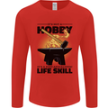 Blacksmith Life Post Apocalyptic Skill Mens Long Sleeve T-Shirt Red