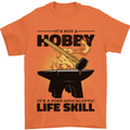 Blacksmith Life Post Apocalyptic Skill Mens T-Shirt 100% Cotton Orange