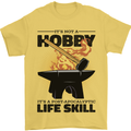 Blacksmith Life Post Apocalyptic Skill Mens T-Shirt 100% Cotton Yellow