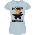 Blacksmith Life Post Apocalyptic Skill Womens Petite Cut T-Shirt Light Blue
