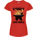 Blacksmith Life Post Apocalyptic Skill Womens Petite Cut T-Shirt Red