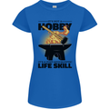 Blacksmith Life Post Apocalyptic Skill Womens Petite Cut T-Shirt Royal Blue