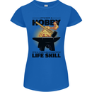 Blacksmith Life Post Apocalyptic Skill Womens Petite Cut T-Shirt Royal Blue
