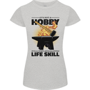 Blacksmith Life Post Apocalyptic Skill Womens Petite Cut T-Shirt Sports Grey