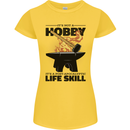 Blacksmith Life Post Apocalyptic Skill Womens Petite Cut T-Shirt Yellow