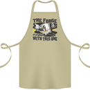 Blacksmith the Forge is Strong With This One Cotton Apron 100% Organic Khaki