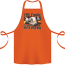 Blacksmith the Forge is Strong With This One Cotton Apron 100% Organic Orange