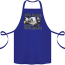 Blacksmith the Forge is Strong With This One Cotton Apron 100% Organic Royal Blue
