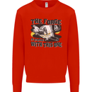 Blacksmith the Forge is Strong With This One Kids Sweatshirt Jumper Bright Red