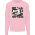 Blacksmith the Forge is Strong With This One Kids Sweatshirt Jumper Light Pink