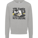 Blacksmith the Forge is Strong With This One Kids Sweatshirt Jumper Sports Grey
