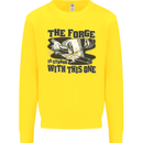 Blacksmith the Forge is Strong With This One Kids Sweatshirt Jumper Yellow