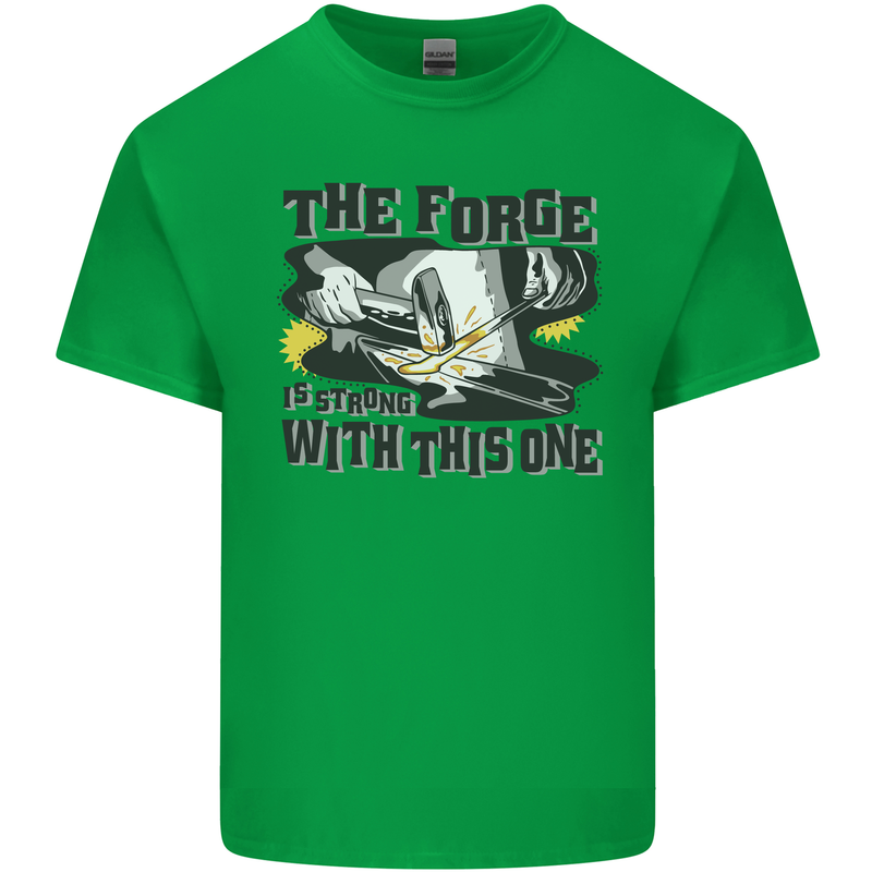 Blacksmith the Forge is Strong With This One Kids T-Shirt Childrens Irish Green