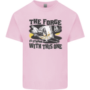Blacksmith the Forge is Strong With This One Kids T-Shirt Childrens Light Pink