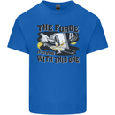 Blacksmith the Forge is Strong With This One Kids T-Shirt Childrens Royal Blue