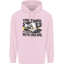 Blacksmith the Forge is Strong With This One Mens 80% Cotton Hoodie Light Pink