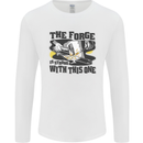 Blacksmith the Forge is Strong With This One Mens Long Sleeve T-Shirt White