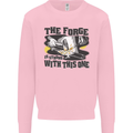 Blacksmith the Forge is Strong With This One Mens Sweatshirt Jumper Light Pink