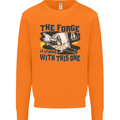 Blacksmith the Forge is Strong With This One Mens Sweatshirt Jumper Orange