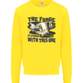 Blacksmith the Forge is Strong With This One Mens Sweatshirt Jumper Yellow