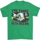 Blacksmith the Forge is Strong With This One Mens T-Shirt 100% Cotton Irish Green