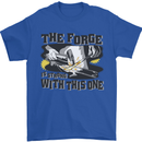 Blacksmith the Forge is Strong With This One Mens T-Shirt 100% Cotton Royal Blue