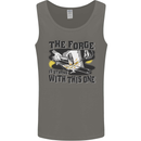 Blacksmith the Forge is Strong With This One Mens Vest Tank Top Charcoal