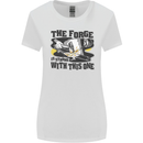 Blacksmith the Forge is Strong With This One Womens Wider Cut T-Shirt White