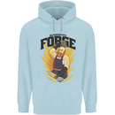 Blacksmiths Forge Childrens Kids Hoodie Light Blue